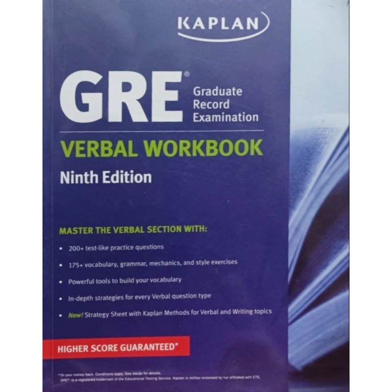GRE VERBAL WORKBOOK Ninth Edition